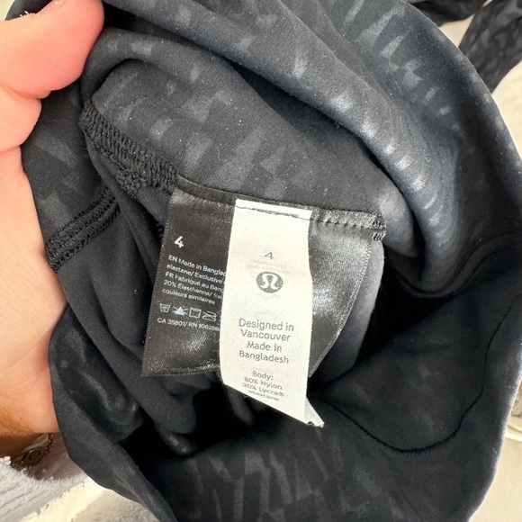Lululemon Align Leggings High-Rise Pant 28" Segment Emboss shiny print - Picture 7 of 8